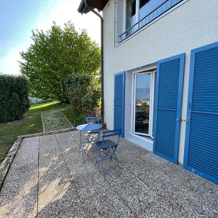 Studio Terrasse Vue Lac Entrée indépendante Font Esterno foto