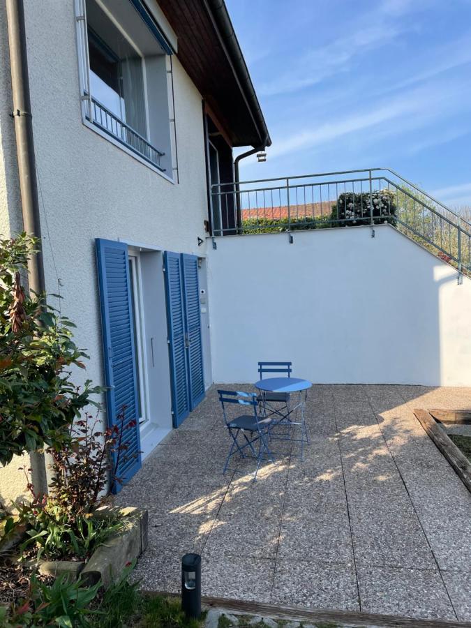 Studio Terrasse Vue Lac Entrée indépendante Font Esterno foto